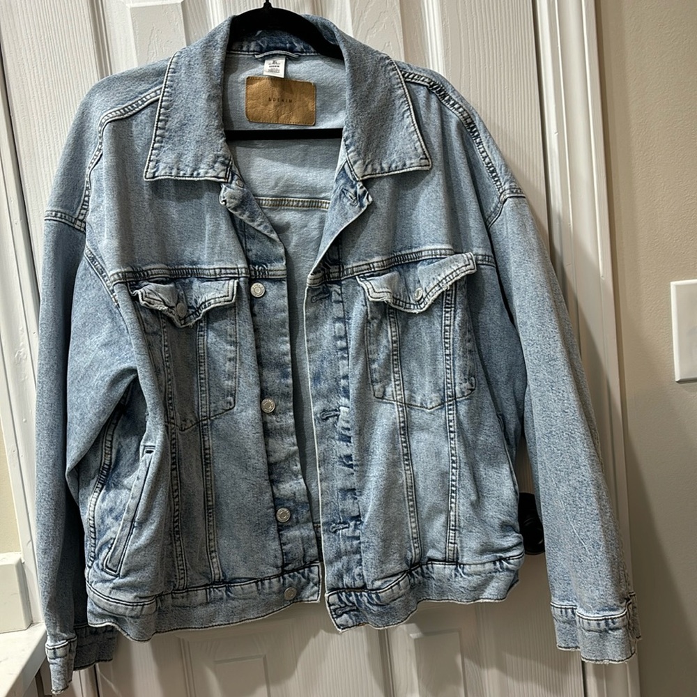 Denim washed oversized Jean jacket